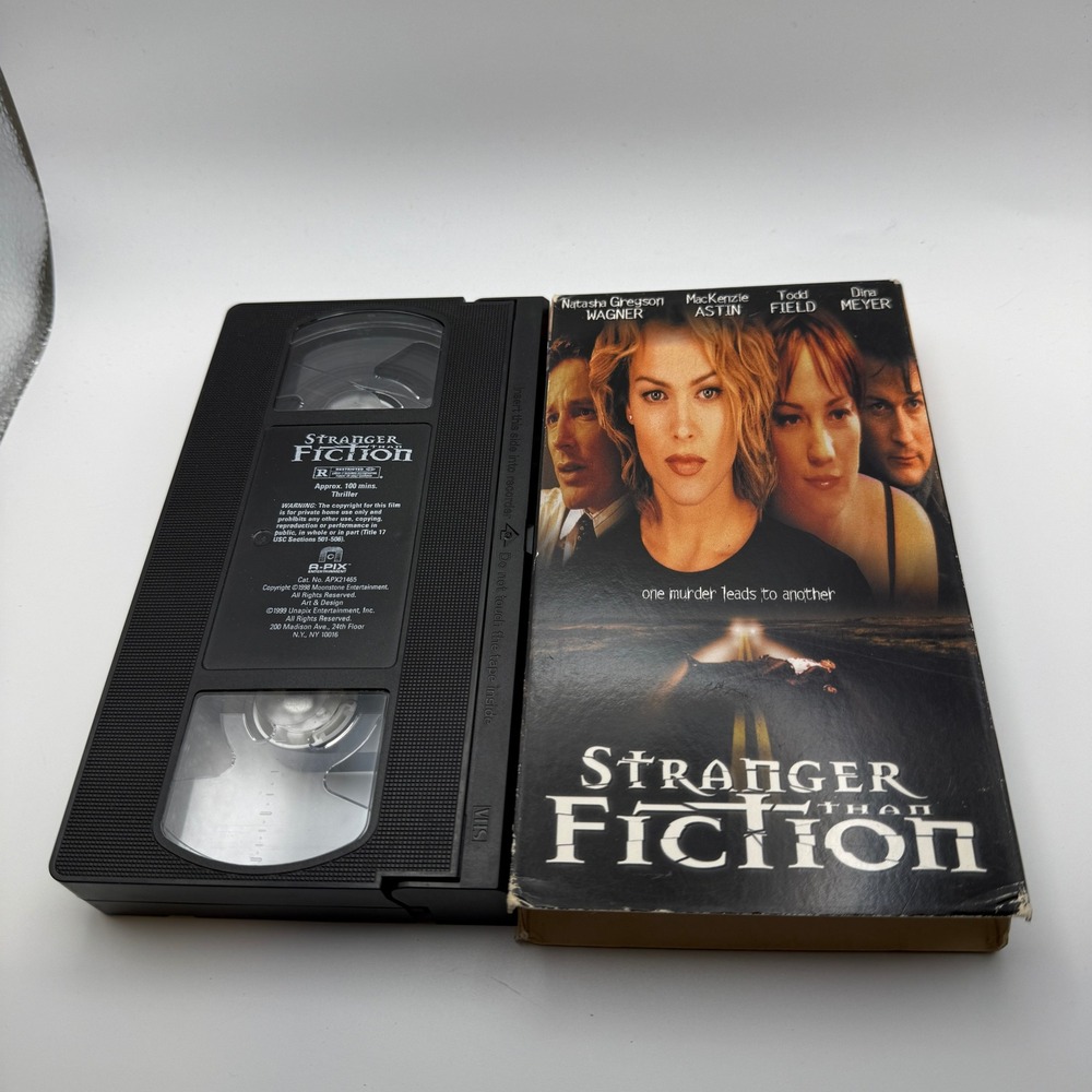 Stranger Than Fiction VHS 1999 Movie Mackenzie Astin Dina Meyer A-Pix APX21465